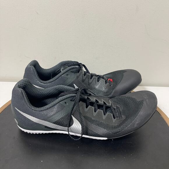 Nike Zoom Rival S 9 Track‎ Spikes Men 11.5 Black White DC8749-001 - Picture 1 of 14